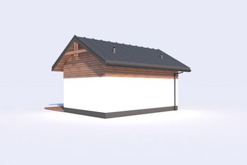  Projekt kuchni letniej KL17 kuchnia letnia/ bud. gospodarczy (SLN2618) - projekt kuchni parterowego - Zdjęcie 3