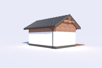  Projekt kuchni letniej KL17 kuchnia letnia/ bud. gospodarczy (SLN2618) - projekt kuchni parterowego - Zdjęcie 4