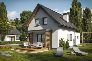  Projekt domu letniskowego Orlean 7A dom letniskowy (SLN2623) - projekt domu letniskowego parterowego z poddaszem - Zdjęcie 2