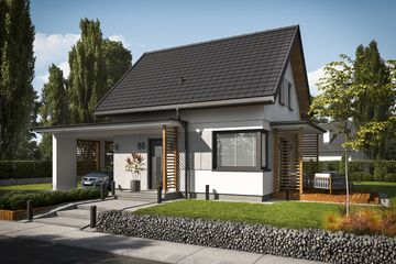  Projekt domu letniskowego Orlean 7B dom letniskowy (SLN2624) - projekt domu letniskowego parterowego z poddaszem - Zdjęcie 1