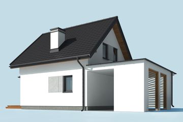  Projekt domu letniskowego Orlean 7B dom letniskowy (SLN2624) - projekt domu letniskowego parterowego z poddaszem - Zdjęcie 4