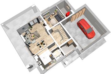  Projekt domu Albatros 2 (WAH1683) - projekt domu parterowego z poddaszem - Zdjęcie 8