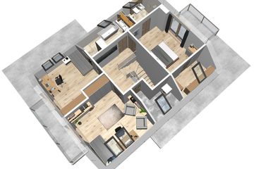  Projekt domu Albatros 2 (WAH1683) - projekt domu parterowego z poddaszem - Zdjęcie 9