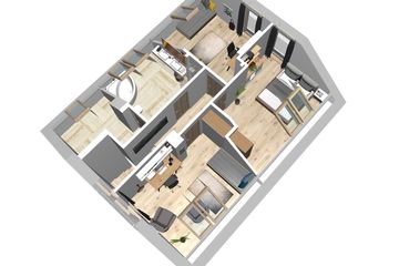  Projekt domu Optymalny (WAH1557) - projekt domu parterowego z poddaszem - Zdjęcie 6