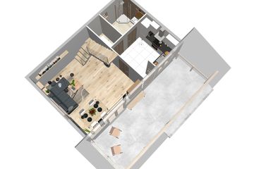  Projekt domu Przepiórka (WAH1045) - projekt domu parterowego z poddaszem - Zdjęcie 7