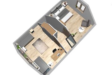  Projekt domu Przepiórka (WAH1045) - projekt domu parterowego z poddaszem - Zdjęcie 8