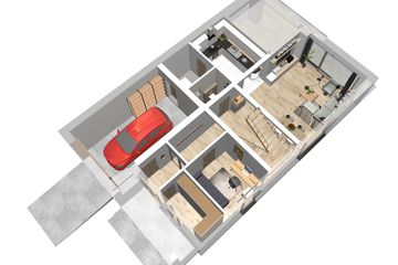  Projekt domu Dostępny 2 (WAW1079) - projekt domu parterowego z poddaszem - Zdjęcie 8