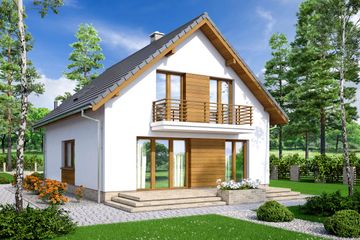  Projekt domu Lungo (WOF1128) - projekt domu parterowego z poddaszem - Zdjęcie 3