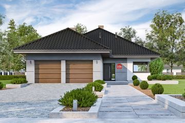  Projekt domu przy Pastelowej 10 bis (KRK1571) - projekt domu parterowego - Zdjęcie 1