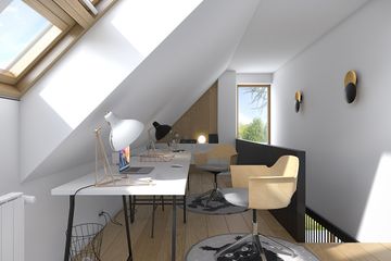  Projekt domu Zgrabny 1 (WAW1122) - projekt domu parterowego z poddaszem - Zdjęcie 10