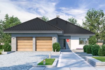  Projekt domu przy Pastelowej 11 bis (KRK1572) - projekt domu parterowego - Zdjęcie 1