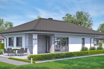  Projekt domu przy Pastelowej 16 (KRK1573) - projekt domu parterowego - Zdjęcie 1