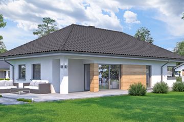  Projekt domu przy Pastelowej 16 bis (KRK1574) - projekt domu parterowego - Zdjęcie 1