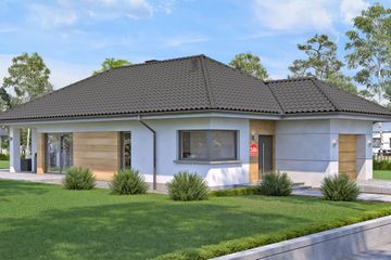  Projekt domu przy Pastelowej 16 bis (KRK1574) - projekt domu parterowego - Zdjęcie 2