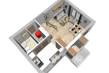  Projekt domu Sosenka 3 (WAH1107) - projekt domu parterowego z poddaszem - Zdjęcie 9