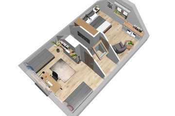  Projekt domu Sosenka 3 (WAH1107) - projekt domu parterowego z poddaszem - Zdjęcie 10