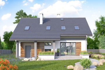  Projekt domu Skarbek Neo (1407) (KRD2563) - projekt domu parterowego z poddaszem - Zdjęcie 3