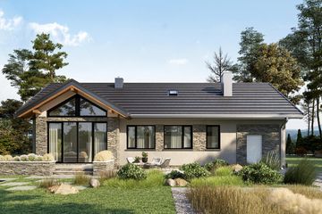  Projekt domu Mikrus (1524) (KRD2677) - projekt domu parterowego - Zdjęcie 3