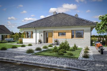  Projekt domu Domena 112 C1 (WRW1332) - projekt domu parterowego - Zdjęcie 2