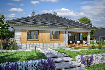  Projekt domu Domena 112 C1 (WRW1332) - projekt domu parterowego - Zdjęcie 3