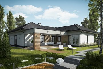  Projekt domu Santana 2 (SLN2622) - projekt domu parterowego - Zdjęcie 2