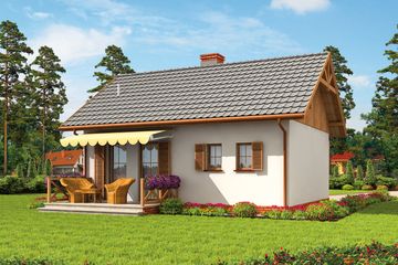  Projekt domu Arizona C dom mieszkalny, całoroczny (SLN2627) - projekt domu parterowego - Zdjęcie 2