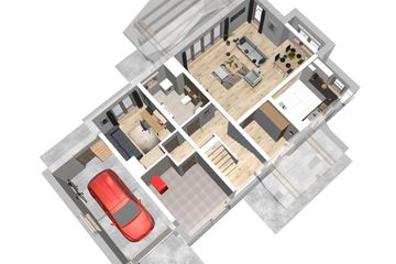  Projekt domu Aston 2a (WRD1947) - projekt domu parterowego z poddaszem - Zdjęcie 3