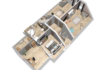  Projekt domu Aston 2a (WRD1947) - projekt domu parterowego z poddaszem - Zdjęcie 4