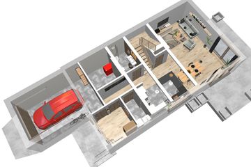  Projekt domu przy Kolorowej (KRK1007) - projekt domu parterowego z poddaszem - Zdjęcie 3