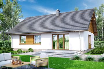  Projekt domu Doppio 2 (WOF1129) - projekt domu parterowego - Zdjęcie 3