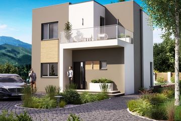  Projekt domu KA96 SZ (PKT1103) - projekt domu z pełnym piętrem - Zdjęcie 1