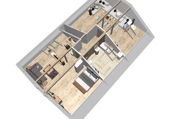  Projekt domu Sielanka 1a1g (WRD1180) - projekt domu parterowego z poddaszem - Zdjęcie 4