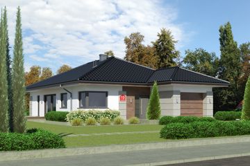  Projekt domu przy Pastelowej 19 (KRK1568) - projekt domu parterowego - Zdjęcie 1