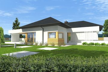  Projekt domu New House 8 (KRZ1011) - projekt domu parterowego - Zdjęcie 1