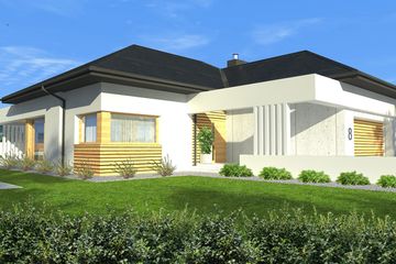  Projekt domu New House 8 (KRZ1011) - projekt domu parterowego - Zdjęcie 2