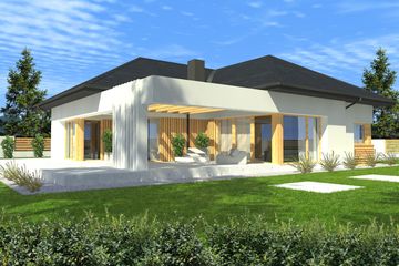  Projekt domu New House 8 (KRZ1011) - projekt domu parterowego - Zdjęcie 4