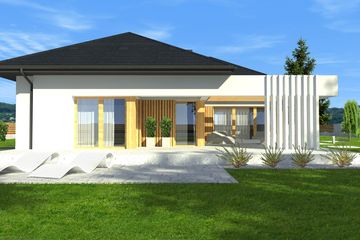  Projekt domu New House 8 (KRZ1011) - projekt domu parterowego - Zdjęcie 5