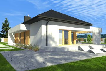  Projekt domu New House 8 (KRZ1011) - projekt domu parterowego - Zdjęcie 6