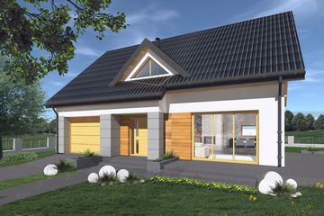  Projekt domu Neos (BSG1020) - projekt domu parterowego z poddaszem - Zdjęcie 2