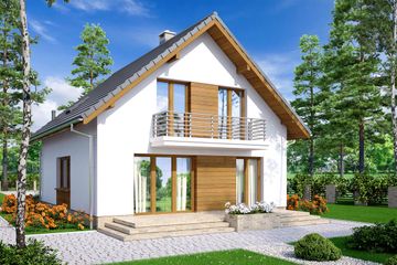  Projekt domu Lungo 2 (WOF1130) - projekt domu parterowego z poddaszem - Zdjęcie 3