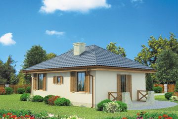  Projekt domu Bayamo C szkielet drewniany, dom mieszkalny, całoroczny (SLN2630) - projekt domu parterowego - Zdjęcie 2