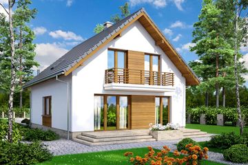  Projekt domu Lungo 3 (WOF1131) - projekt domu parterowego z poddaszem - Zdjęcie 2
