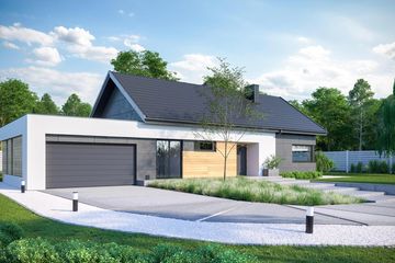  Projekt domu HomeKoncept 44 G2 (KRX1099) - projekt domu parterowego - Zdjęcie 2