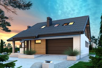  Projekt domu Maja II N 2G+ (BSB1141) - projekt domu parterowego z poddaszem - Zdjęcie 3