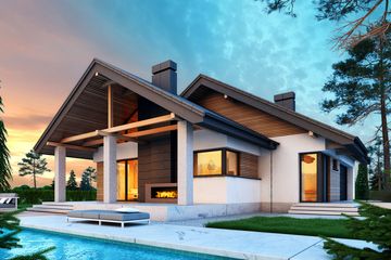  Projekt domu Maja II N 2G+ (BSB1141) - projekt domu parterowego z poddaszem - Zdjęcie 4