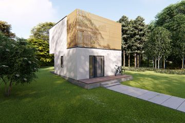  Projekt domu Mini-mini 6 (GDE1004) - projekt domu parterowego z poddaszem - Zdjęcie 4