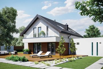  Projekt domu HomeKoncept 72 G2 (KRX1100) - projekt domu parterowego z poddaszem - Zdjęcie 5