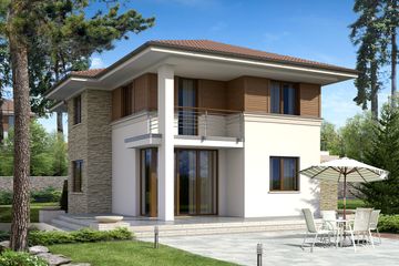  Projekt domu Cyprys 2 (BSA1532) - projekt domu z pełnym piętrem - Zdjęcie 4