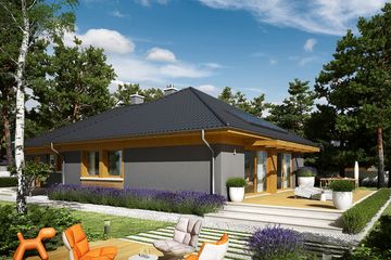  Projekt domu Dawid G1 (WRC2591) - projekt domu parterowego - Zdjęcie 4