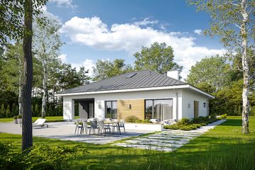  Projekt domu Zgodny D62 (WWB1069) - projekt domu parterowego - Zdjęcie 2